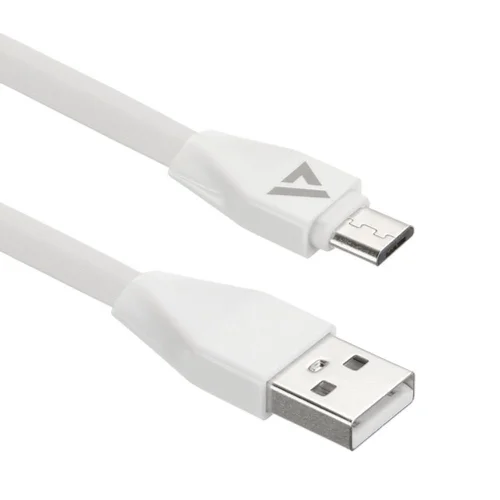 Кабели USB ACD-Life MicroUSB ; USB-A TPE, 1м, белый (ACD-U920-M1W)