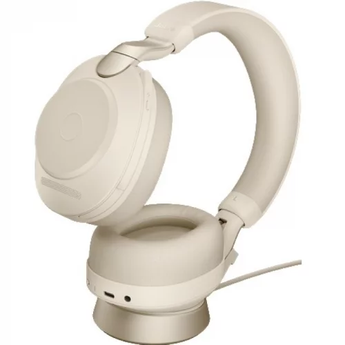 Гарнитура Jabra Evolve2 85, Wireless Link380a MS Stereo Stand Beige (28599-999-988) фото 5