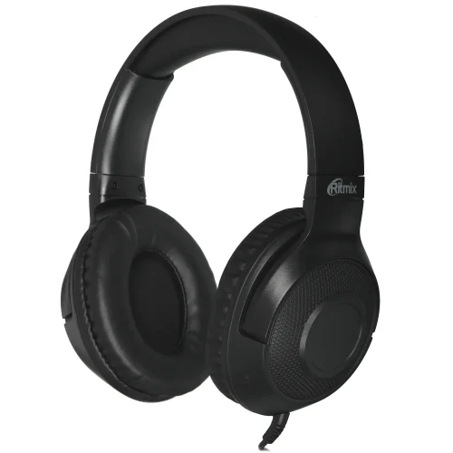 RITMIX RH-544 Black {Наушники. 40 мм, 20-20000 Гц, 32 Ом, 99 дБ ± 3 дБ, 3.5мм, 2м}