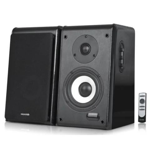 MICROLAB SOLO11, цвет черный {2 колонки + пульт дистанционного управления (100W RMS), Bluetooth, USB выход}