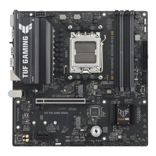Материнская плата ASUS TUF GAMING A620AM-PLUS, AM5, A620A, 4*DDR5, 4*SATA, 2*M.2, 2*USB 3.2, 4*USB 2.0, 1*PCIx16, 1*PCIx1, 2*DP+HDMI, mATX;