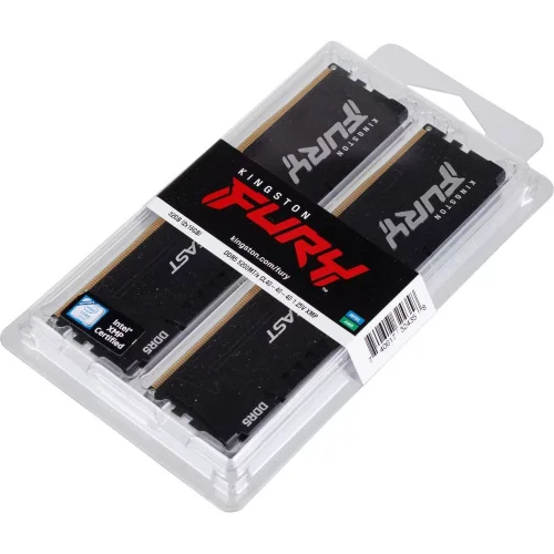 Модуль памяти Kingston 32GB DDR5 5200 DIMM FURY Beast Black Gaming Memory KF552C40BBK2-32WP Non-ECC, CL40, 1.25V, kit 2*16gb фото 5