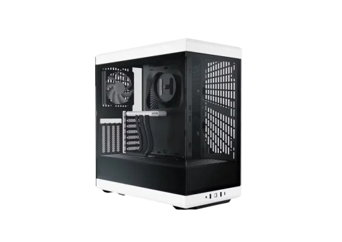 Корпус без блока питания/ Case HYTE Y40, Midi-Tower, TG, no fans, 2xUSB-A 3.2, 1xUSB Type-C, ATX, mATX, mITX Panda (CS-HYTE-Y40-BW)
