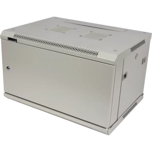 Шкаф настенный серии Pro, 9U 600x450, металлическая дверь (TWT-CBWPM-9U-6X4-GY)