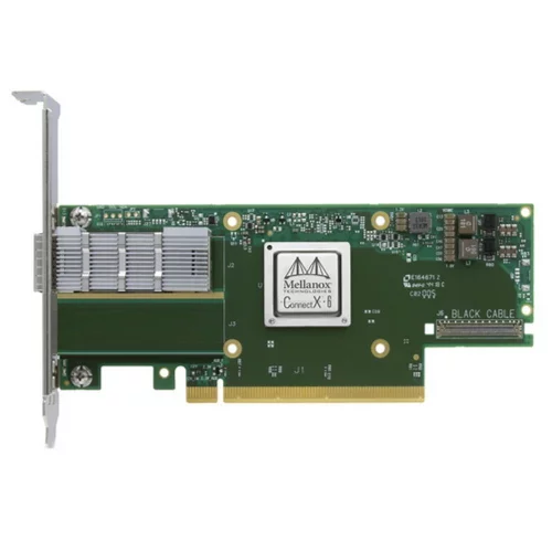Сетевая карта Infiniband/ CX653105A ConnectX®-6 VPI adapter card, HDR IB (200Gb/ s) and 200GbE, single-port QSFP56, PCIe4.0 x16, tall bracket, single pack (MCX653105A-HDAT)