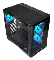 Корпус Компьютер без блока питания/ Case SAMA V62S Black, Midi-Tower, TG, 4x120mm ARGB, 2xUSB 3.0 + 1xUSB 3.2 Type-C, ATX, mATX, mITX Black (V62S-BKADA4X1-GL)
