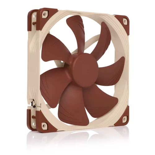 Кулер для корпуса/ Case Cooler Noctua NF-A14 PWM (140x140x25mm, 4-pin PWM, 82.5CFM, 24.6dBA, 1500RPM, Beige/Brown)
