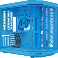 Корпус без блока питания/ Case HYTE Y70, Midi-Tower, TG, no fans, 2xUSB-A 3.2, 1xUSB Type-C, E-ATX, ATX, mATX, mITX Blueberry Milk (CS-HYTE-Y70-BM)