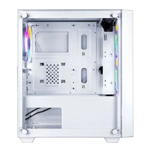 Ginzzu CL640 mATX FAN 4*12FRGB передняя панель Сетка Белый фото 3