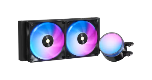 Система водяного охлаждения Ocypus Delta L24 BK ARGB V2, 240mm, ARGB Pump,2x120mm ARGB fans, LGA115X/1200/1700/18XX, AM4/AM5