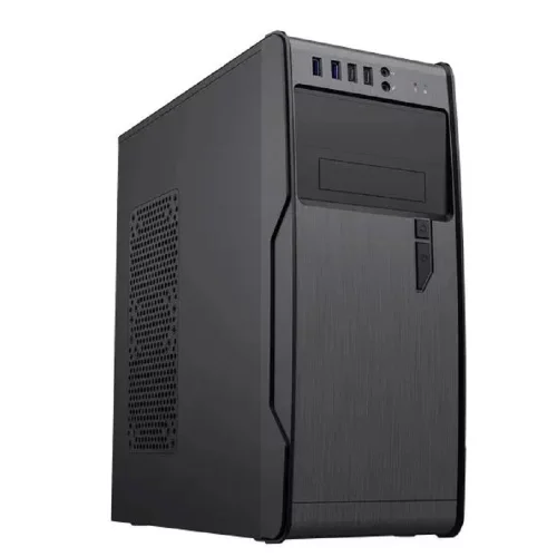 PowerCool Компьютерный корпус без ТМ, S1008BK-2U3C-NP NP (MidiTower, БЕЗ БП, Black, 2*USB3.0+2*USB Type-C +HD Audio) фото 3