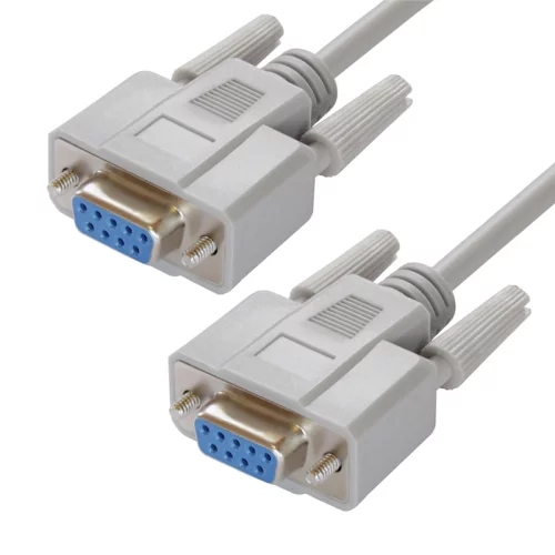Greenconnect Кабель COM RS-232 порта соединительный 4 m GCR- DB9CF2F-4 m, 9F / 9F Premium, серый, пластиковый пакет (GCR-DB9CF2F-4M)