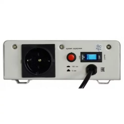 Стабилизатор POWERMAN AVS 1000S, ступенчатый регулятор, цифровые индикаторы уровней напряжения, 1000ВА, 140-260В, максимальный входной ток (POWERMAN AVS-1000S) фото 3