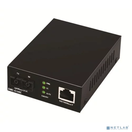 Медиаконвертер/ DMC-G10SC Media Converter 1000Base-T to 1000Base-LX, SC, Single-mode, 1310nm, 10KM, Stand-alone (DMC-G10SC/A1A)