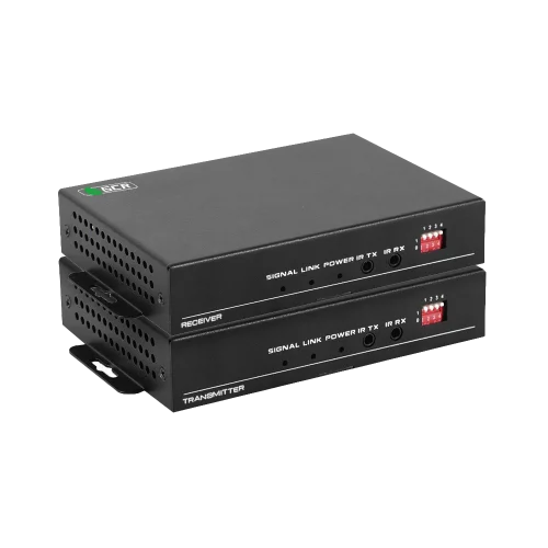 GCR Удлинитель HDMI 2.0 по витой паре с поддержкой HDBaseT 4K60Hz 18G до 100М передатчик + приемник, поддержка EDID, RS232, Audio, GCR-57427