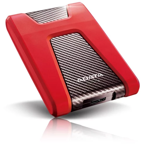 Внешний жесткий диск/ Portable HDD 2TB ADATA HD650 (Red), Silicone, USB 3.2 Gen1, 121x81x21mm, 201g /3 года/ (AHD650-2TU31-CRD) фото 2