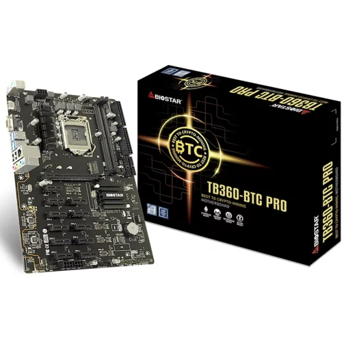 TB360-BTC Pro 2.0/ 3.0, Socket 1151, Intel®B360, 2xDDR4-2666, D-SUB+HDMI, 1xPCI-Ex16, 11xPCI-E16x1, 4xSATA3, 1xM.2, 8 Ch Audio, GLan, (2+4)xUSB2.0, (4+2)xUSB3.1, 2xPS/ 2, ATX, RTL {10} (685284)