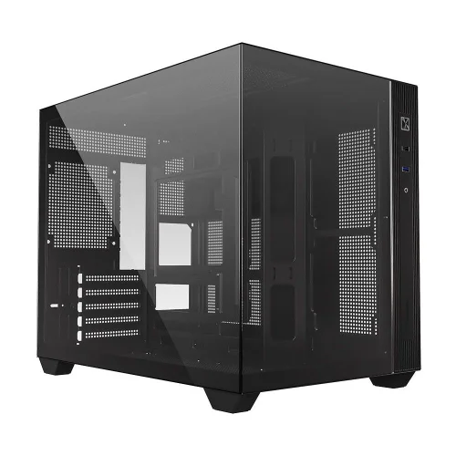 Корпус Case ID-Cooling VIEW 500 Black mATX/ win TG/no fan/ Gen2 Type C/ CPU 162mm/ GPU 407mm/ no PSU