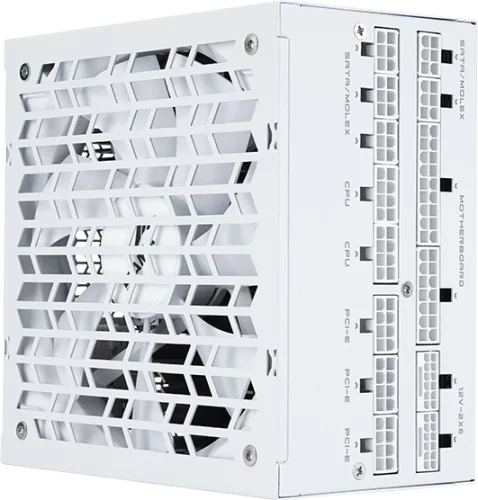 Блоки питания Power Supply SAMA P1200 White (P1200-WHPFF001-EU) Блоки питания/ Power Supply SAMA P1200 White (XPH1200-AP), 1200W 80+ Platinum (ATX, 3.1, PCIe 5.0, Full modular, 1x24(20+4)pin mesh 600mm, 2xCPU 8(4+4)pin 700mm, 3xPCIe*2 8(6+2)pin 600mm, 2x12VHPWR PCIe 5.1 12+4pin 600W (P1200-WHPFF001-EU)