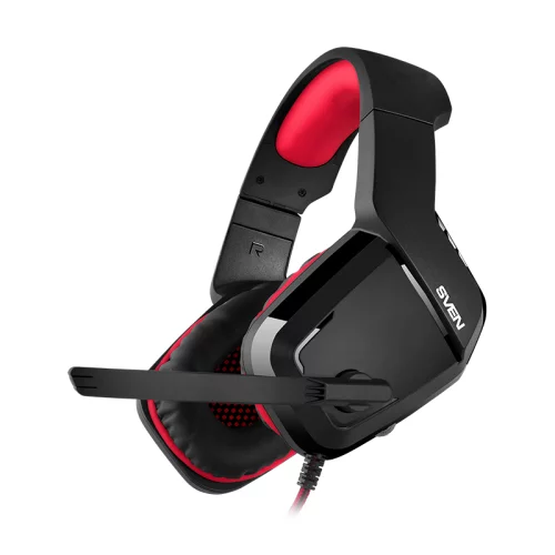 Игровые наушники с микрофоном SVEN AP-G858MV, черный-красный (SV-017514)