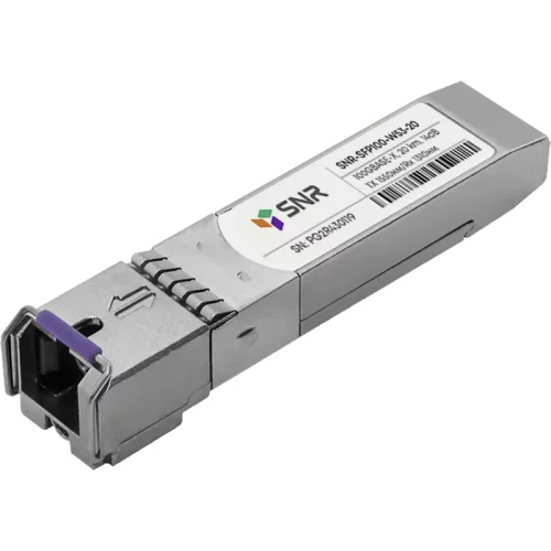 Модуль/ Модуль SFP WDM, дальность до 20км (12dB), 1550нм, 100Mb (SNR-SFP100-W53-20)