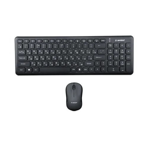 Комплект кл-ра+мышь беспров. Gembird KBS-9200, 2.4ГГц