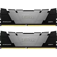 Память оперативная/ Kingston 32GB 3200MT/s DDR4 CL16 DIMM (Kit of 2) 1Gx8 FURY Renegade Black (KF432C16RB12K2/32)