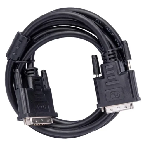Кабель DVI-D dual link Gembird/ Cablexpert , 25M/ 25M, 1.8м, черный, экран, феррит.кольца, пакет(CC-DVI2-BK-6) фото 2