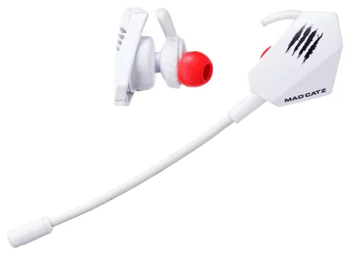 Игровые мобильные наушники Mad Catz E.S. PRO+ белые 3.5 мм jack, 13.5 мм неодимовые магниты, 32 Ом, 20 ~ 20000 Гц, микрофон (AE21CDINWH000-0)