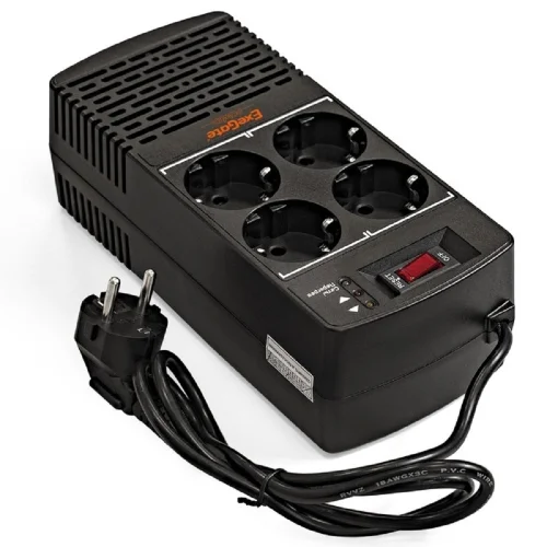 Exegate EP285941RUS Стабилизатор ExeGate Power AD5000-500 (500VA/ 300W, диапазон 150...280В, 4 евророзетки) фото 2