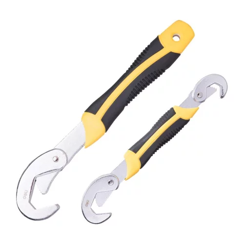 Набор универсальных самозажимных ключей Deli DL932-2 2шт 9-22мм/23-32мм, двухкомпонентная рукоятка