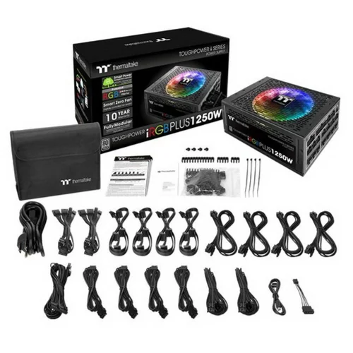 Блок питания Thermaltake Toughpower iRGB Plus 1250 TPG-1250DH3FCT 1250W,80 Plus Platinum, полностью модульный (PS-TPI-1250DPCTEU-T) фото 8