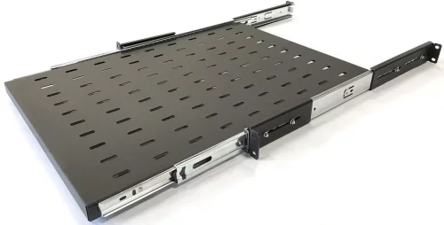 Полка выдвижная Hyperline TSS3-800-RAL9004 1U нагр.:20кг. 19