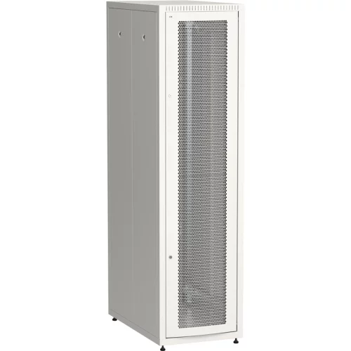 Шкаф LINEA E 42U 600х1000мм двери 2шт перф. и метал. сер (LE35-42U61-PM)