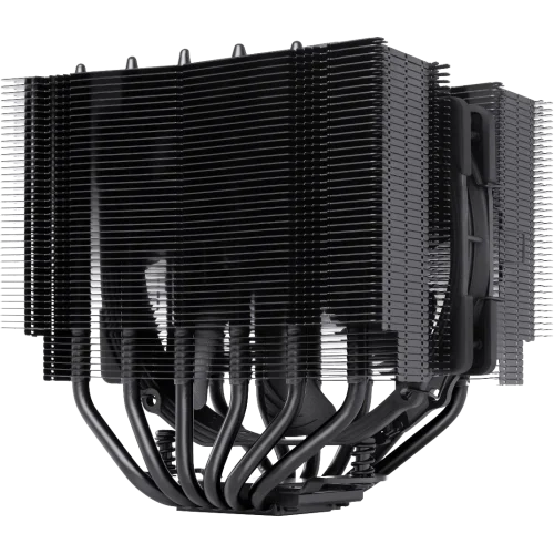 Кулер для процессора/ CPU Cooler Noctua NH-D15S chromax.black (167W, 4-pin PWM, 160mm, Al/Cu, 6x6mm, 1x150x140x25mm, 82.5CFM, 24.6dBA, 1500RPM, S: 1851/1700/1200/115X, AM5/AM4, Black)
