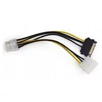 Cablexpert Разветвитель питания Molex+SATA->PCI-Express 8pin, для подключения в/ к PCI-Е (8pin) к б/ п ATX (CC-PSU-82)