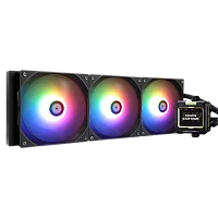 Водяное охлаждение для процессора/ Water Cooling System Thermalright Frozen Warframe 420 ARGB (420mm, LED, Black, ARGB/ Fans: 3x140mm, 88.7CFM, 29.8dBA, 1750RPM/ Pump height 60mm, 23dBA, 3000RPM, Rad (F-WFRAME-420-ARGB-BL)