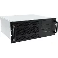 Procase EM439-B-0 черный {4U глубина 390мм, внешн 1x5.25, внутр 4xHDD, MB 12"x13", без Б/ П PS2}