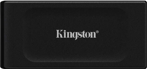Твердотельный накопитель/ Kingston External SSD XS1000, 2000GB, Type-C/A, USB 3.2 Gen 2, R/W 1050/1000MB/s, 70x33x14mm, 29g., Black (12 мес) (SXS1000/2000G)
