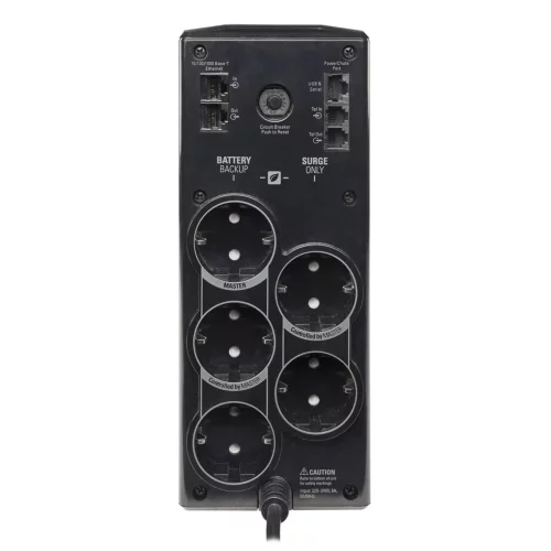 Источник бесперебойного питания APC Back-UPS Pro Power Saving, 900VA/ 540W, 230V, AVR, 5xSchuko (2 Surge & 3 batt.), Data/ DSL protrct, USB, PCh, user repl. batt., (BR900G-RS analogue), 1 year warranty (BR900G-GR) фото 2
