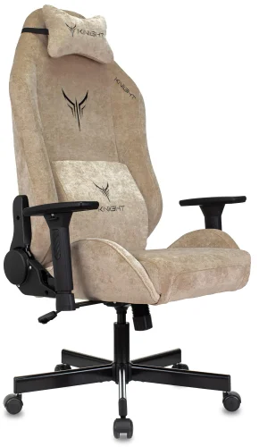 Кресло игровое Knight N1 Fabric бежевый Light-21 с подголов. крестов. металл (KNIGHT N1 BEIGE) фото 21