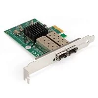 Exegate EX296229RUS Сетевой адаптер ExeGate EXE-82576-F2 (PCI-E x1 v2.0, порты 2xSFP, 10/ 100/ 1000Mbps, Gigabit Server NIC Intel Chipset 82576-F2)