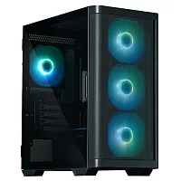 ZALMAN M4, MATX, BLACK, WINDOW, 1xCombo (3.5" or 2.5"), 1x3.5", 2x2.5", 1xUSB2.0, 2xUSB3.0, FRONT 3x120mm ARGB, REAR 1x120mm ARGB (M4 BLACK)