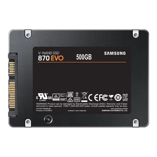 Твердотельный накопитель SSD Samsung SATA III 500Gb MZ-77E500B/ EU 870 EVO 2.5