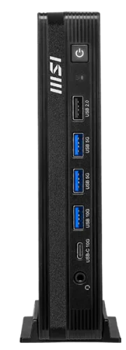 Компьютер MSI Pro DP10 A14MG Mini Core i3-14100 (3.5GHz), 8Gb(8*1) DDR5 SO-DIMM, 512GB SSD M.2, Intel Graphics, noDVD, WiFi, BT, 120W, noOS, 1y war-ty, Black (9S6-B21011-024)