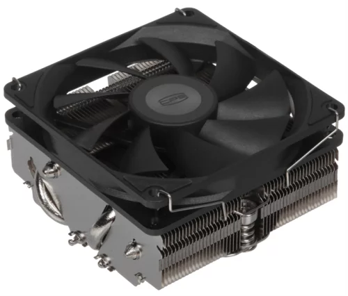 Кулер для процессора/ CPU Cooler PCCooler RC400-53 (125W, 4-pin PWM, 53.5mm, Al/Cu, 4x6mm, 1x92mm, 43CFM, 31.2dBA, 2700RPM, S: 1851/1700/1200/20XX/115X, AM5/AM4, silver, black)