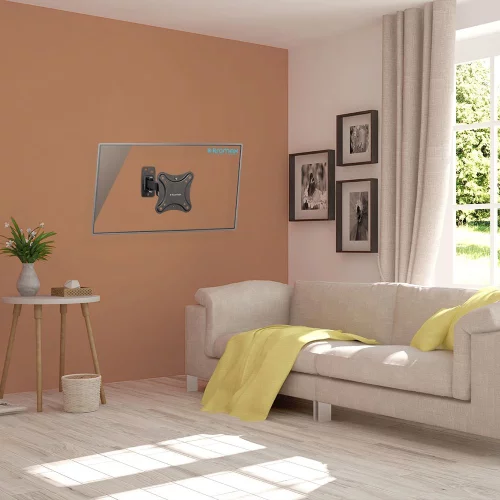 Кронштейн для ТВ KROMAX CORBEL-2 black (max VESA 100x100 мм., настенный, поворотный, наклонный, max 25 кг) (90462) фото 2