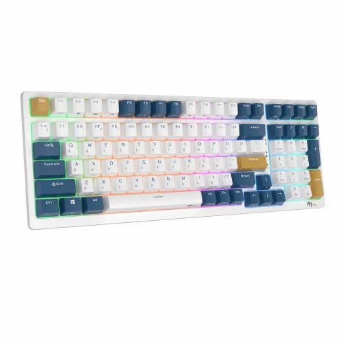 Клавиатура Royal Kludge RK98 Klein blue USB/ 2.4 GHz/ Bluetoth, RGB, Hot Swap, Brown switch (RK98 KLEIN BLUE BROWN SWITCH)