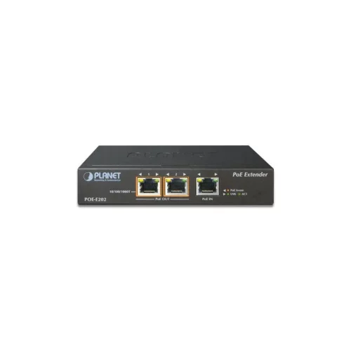 PoE расширитель/ PLANET 1-Port 802.3at PoE+ to 2-Port 802.3af/at Gigabit PoE Extender (POE-E202)