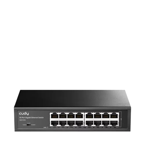 Коммутатор/ 16-Port Gigabit Switch, 16 Gigabit RJ45 Ports, IGMP Snooping, Loop Detection/Prevention, 802.1p/DSCP QoS, Switch/VLAN/Extend working mode DIP switch, Rack-mountable Steel Case, Power Saving, Plug & Play, Rack-Mount kits i (GS1016)